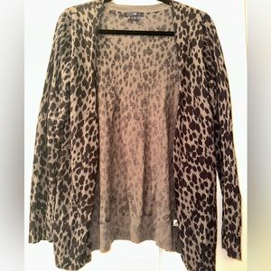 Animal print cardigan